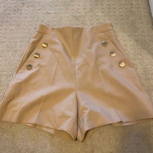 Zara khaki dress shorts